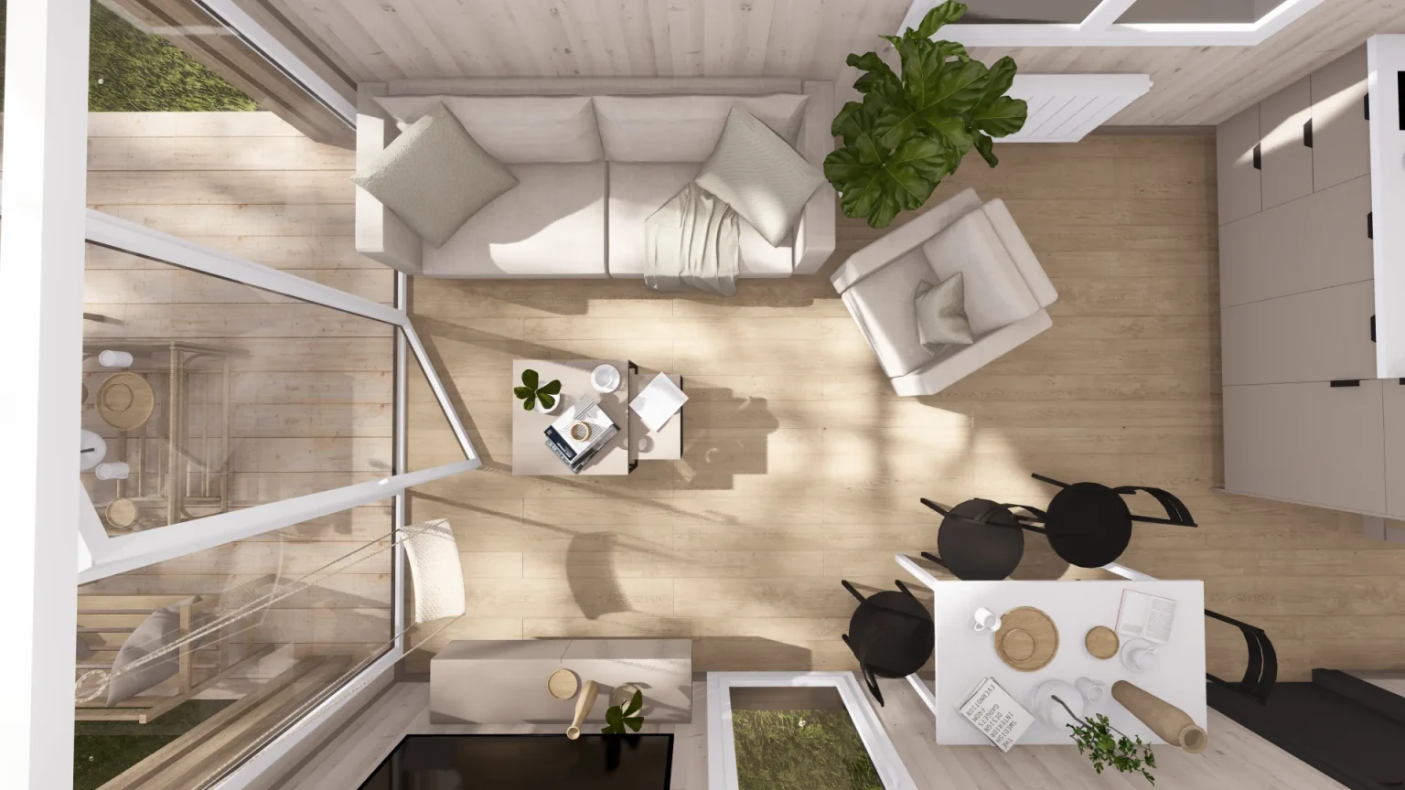 Aufbau eines mobilen Hauses – schnelle Fertigstellung und flexible Wohnlösung.